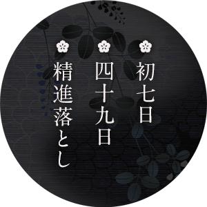 初七日・四十九日・精進落とし